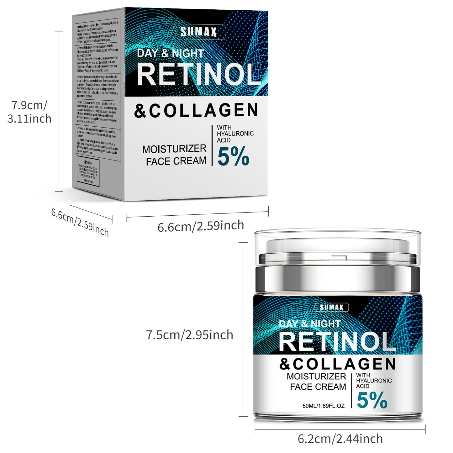 Retinol and collagen Skin Renewal Press-on Vitamin A Cream 50ml